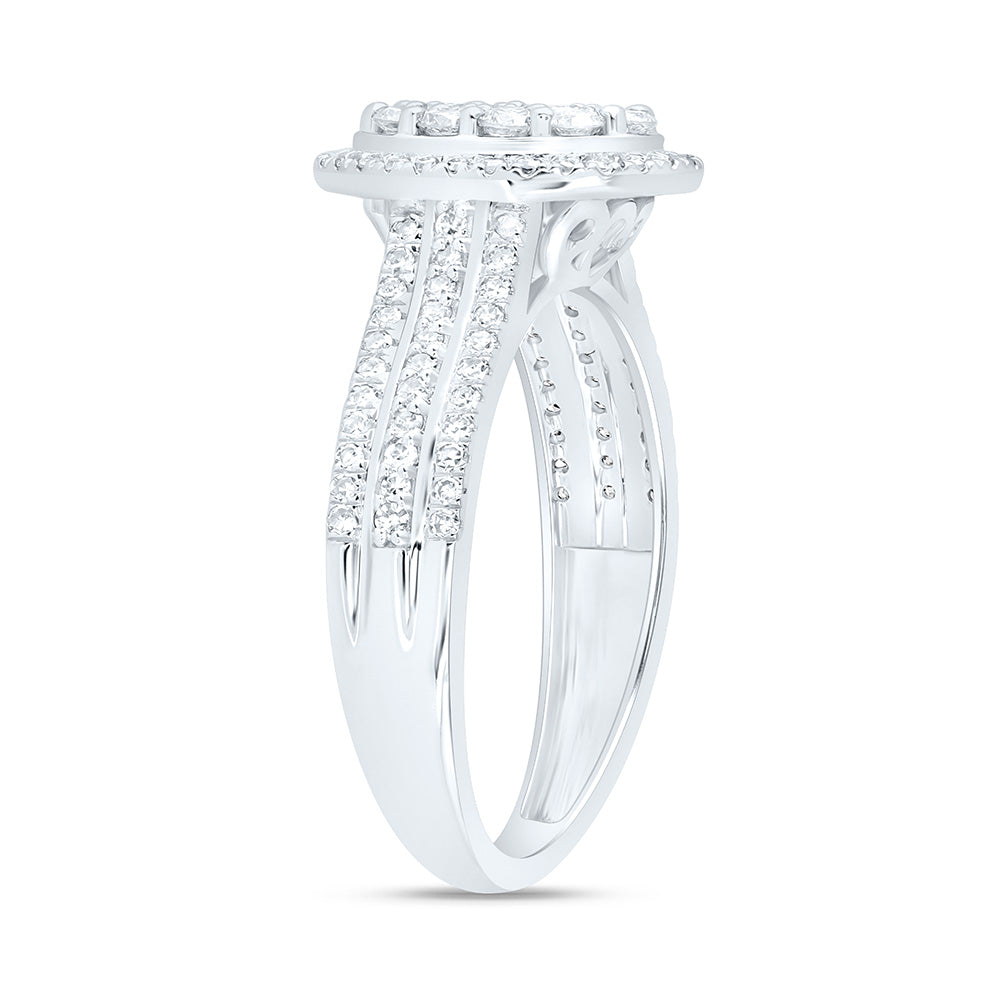 3/4CTW-NAT DIA NK FASHION OVAL RING Daisy Joyeria