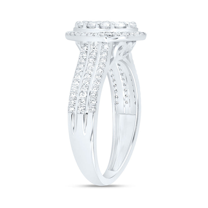 3/4CTW-NAT DIA NK FASHION OVAL RING Daisy Joyeria