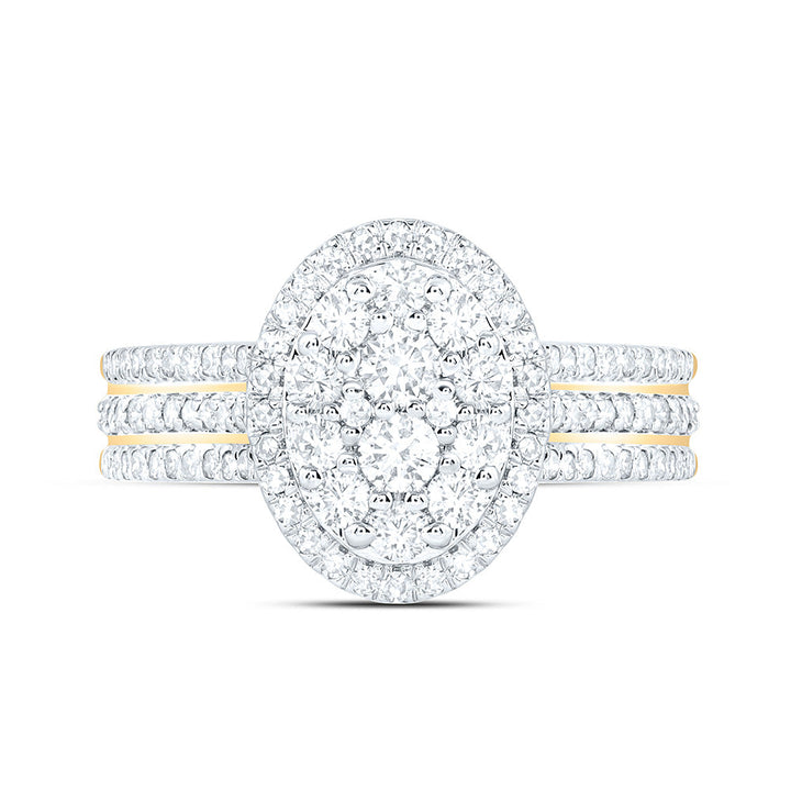 3/4CTW-NAT DIA NK FASHION OVAL RING Daisy Joyeria
