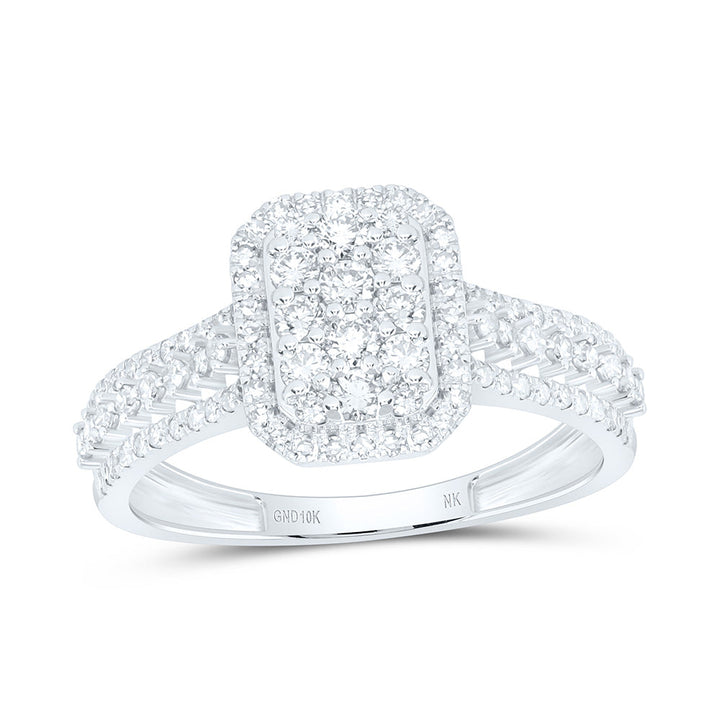 3/4CTW-NAT DIA NK FASHION RING Daisy Joyeria