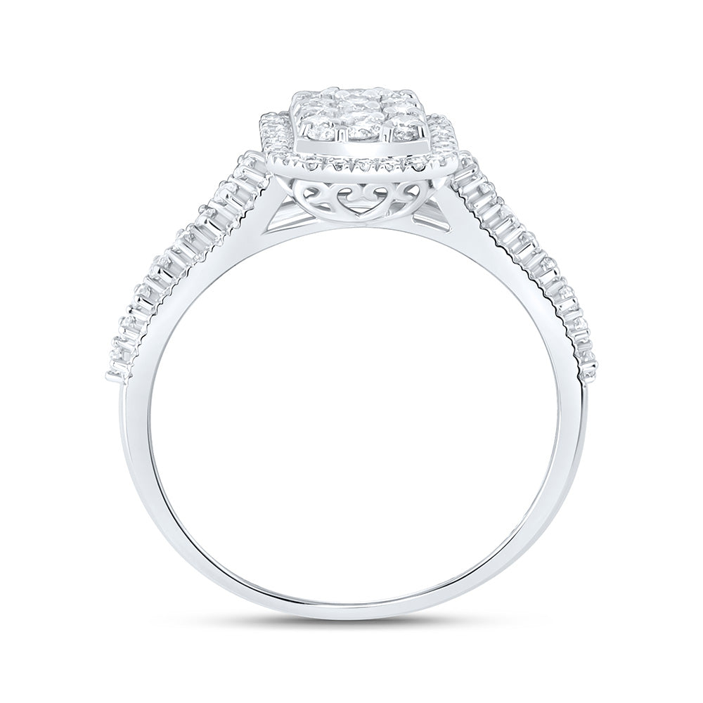3/4CTW-NAT DIA NK FASHION RING Daisy Joyeria