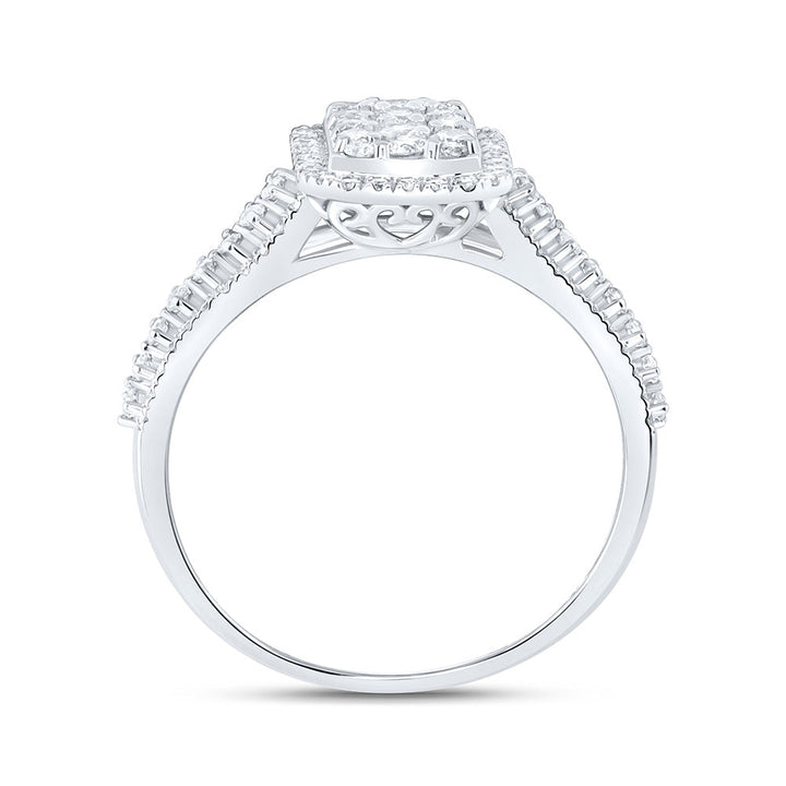 3/4CTW-NAT DIA NK FASHION RING Daisy Joyeria