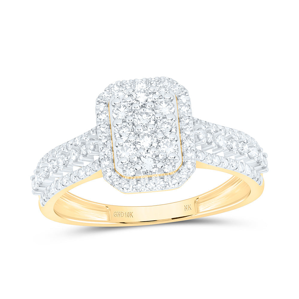 3/4CTW-NAT DIA NK FASHION RING Daisy Joyeria