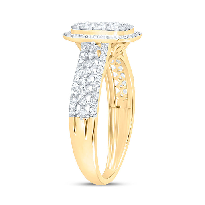 3/4CTW-NAT DIA NK FASHION RING Daisy Joyeria