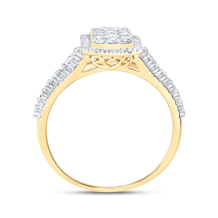 3/4CTW-NAT DIA NK FASHION RING Daisy Joyeria