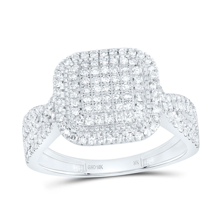 5/8CTW-NAT DIA NK FASHION CUSHION RING Daisy Joyeria