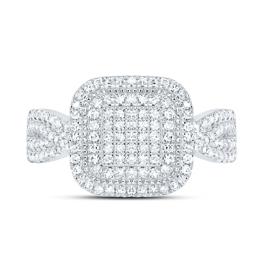 5/8CTW-NAT DIA NK FASHION CUSHION RING Daisy Joyeria