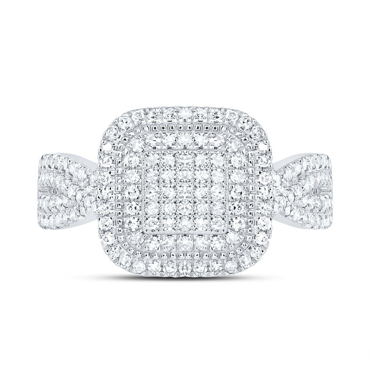 5/8CTW-NAT DIA NK FASHION CUSHION RING Daisy Joyeria