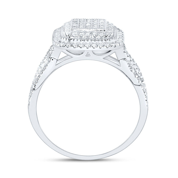 5/8CTW-NAT DIA NK FASHION CUSHION RING Daisy Joyeria
