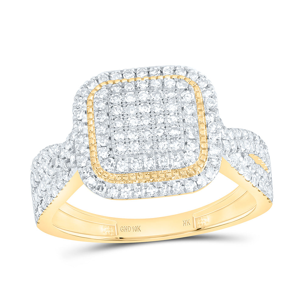 5/8CTW-NAT DIA NK FASHION CUSHION RING Daisy Joyeria