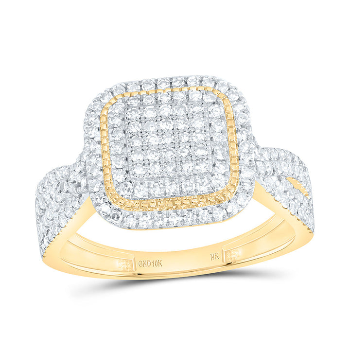 5/8CTW-NAT DIA NK FASHION CUSHION RING Daisy Joyeria