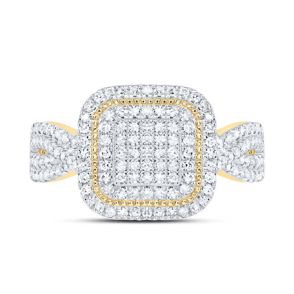 5/8CTW-NAT DIA NK FASHION CUSHION RING Daisy Joyeria