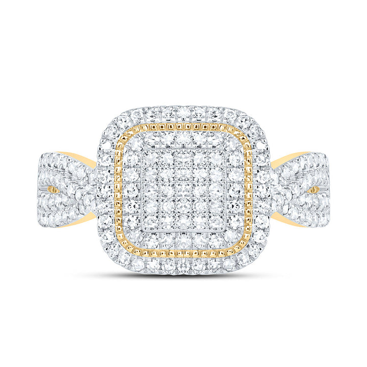 5/8CTW-NAT DIA NK FASHION CUSHION RING Daisy Joyeria