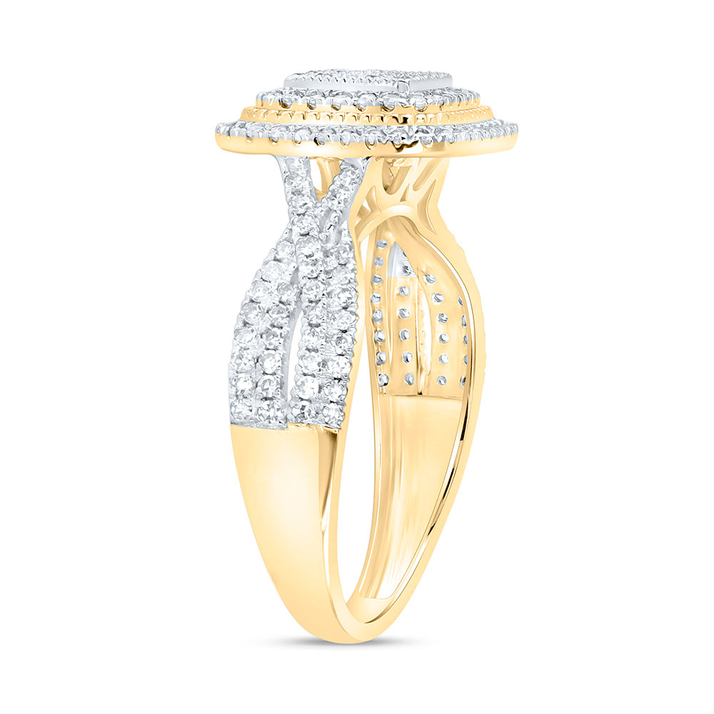 5/8CTW-NAT DIA NK FASHION CUSHION RING Daisy Joyeria