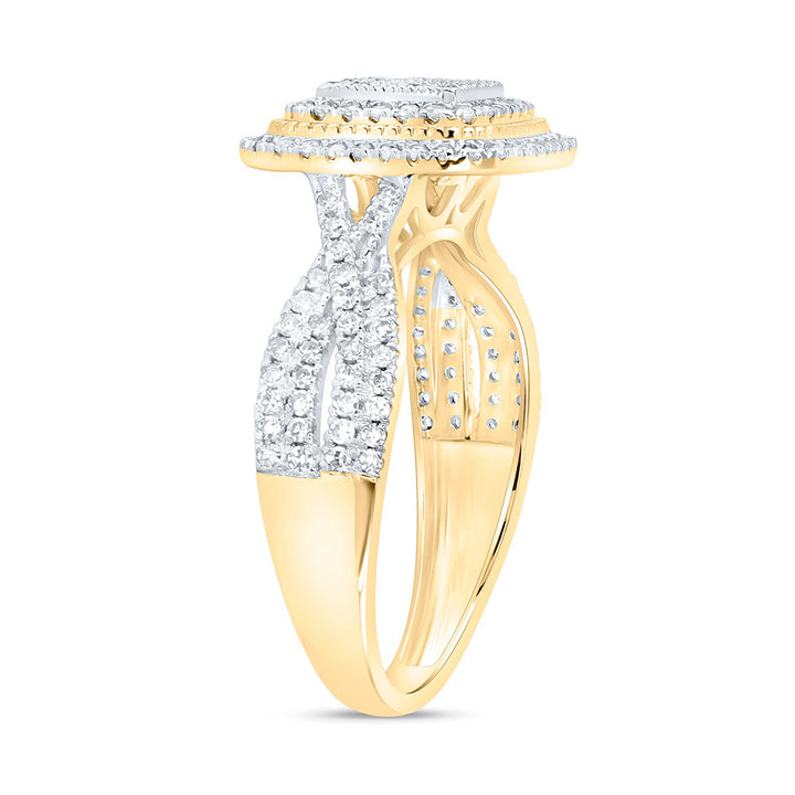 5/8CTW-NAT DIA NK FASHION CUSHION RING Daisy Joyeria
