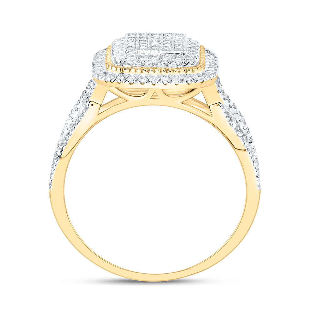 5/8CTW-NAT DIA NK FASHION CUSHION RING Daisy Joyeria