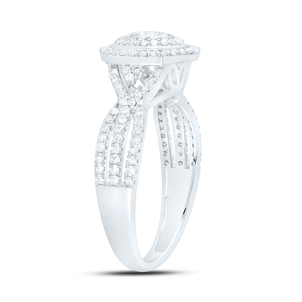 1/2CTW-NAT DIA NK FASHION ROUND RING Daisy Joyeria