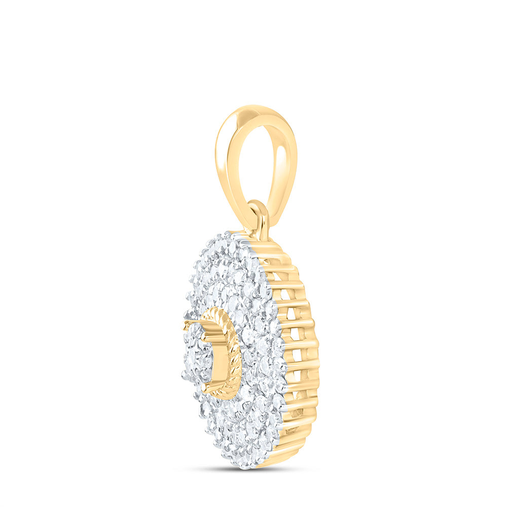 1/3CTW-NAT DIA NK FASHION ROUND PENDANT Daisy Joyeria