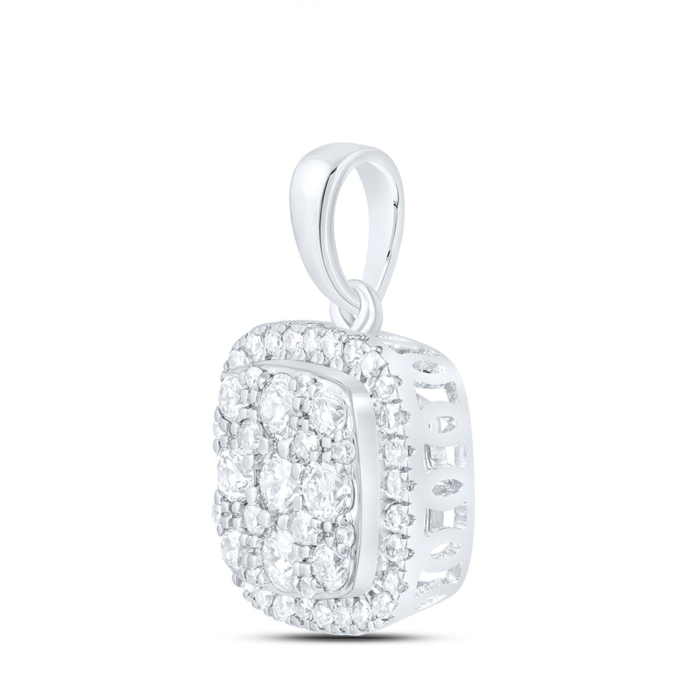 1/3CTW-NAT DIA NK FASHION CUSHION PENDANT Daisy Joyeria