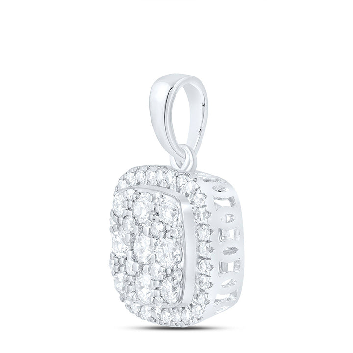 1/3CTW-NAT DIA NK FASHION CUSHION PENDANT Daisy Joyeria