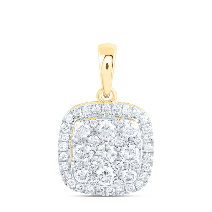 1/3CTW-NAT DIA NK FASHION CUSHION PENDANT Daisy Joyeria