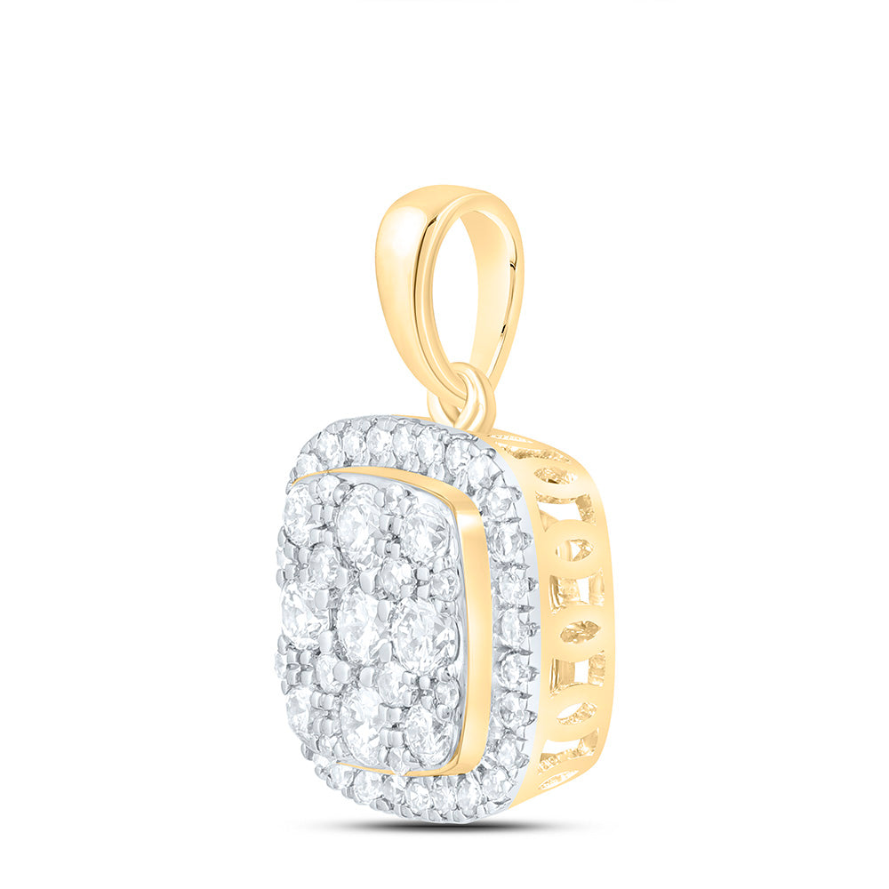 1/3CTW-NAT DIA NK FASHION CUSHION PENDANT Daisy Joyeria