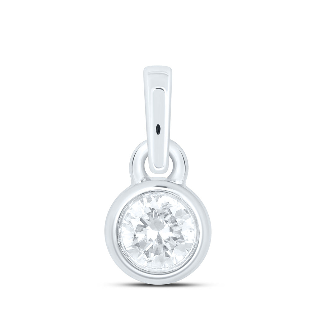 1/12CTW-NAT DIA NK GIFT ROUND PENDANT Daisy Joyeria