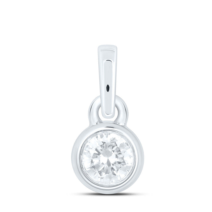1/12CTW-NAT DIA NK GIFT ROUND PENDANT Daisy Joyeria