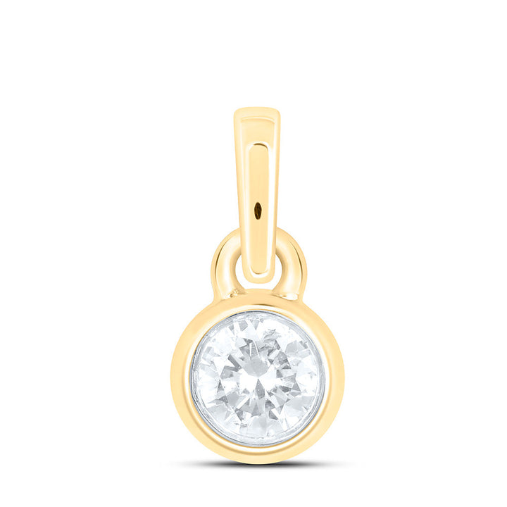 1/12CTW-NAT DIA NK GIFT ROUND PENDANT Daisy Joyeria