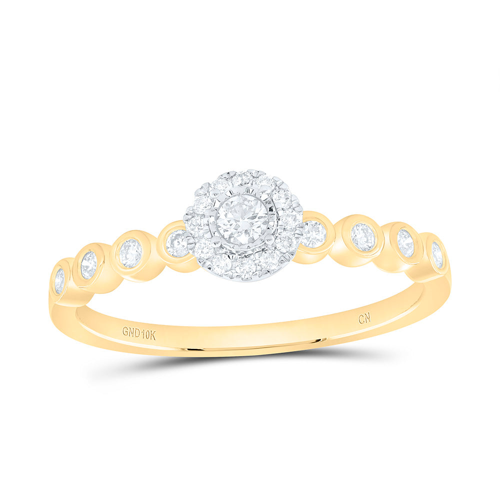 1/4CTW-NAT DIA CN FASHION ROUND PROMISE RING Daisy Joyeria