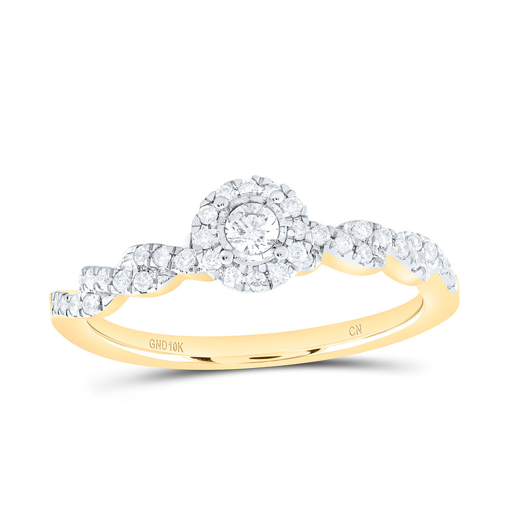 1/4CTW-NAT DIA CN FASHION ROUND PROMISE RING Daisy Joyeria