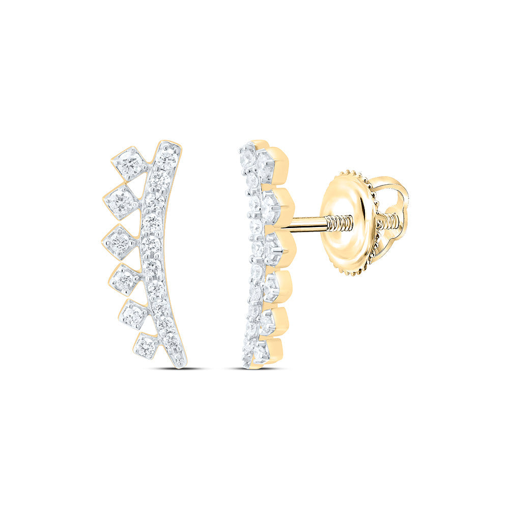 1/4CTW-NAT DIA CN FASHION EARRING Daisy Joyeria
