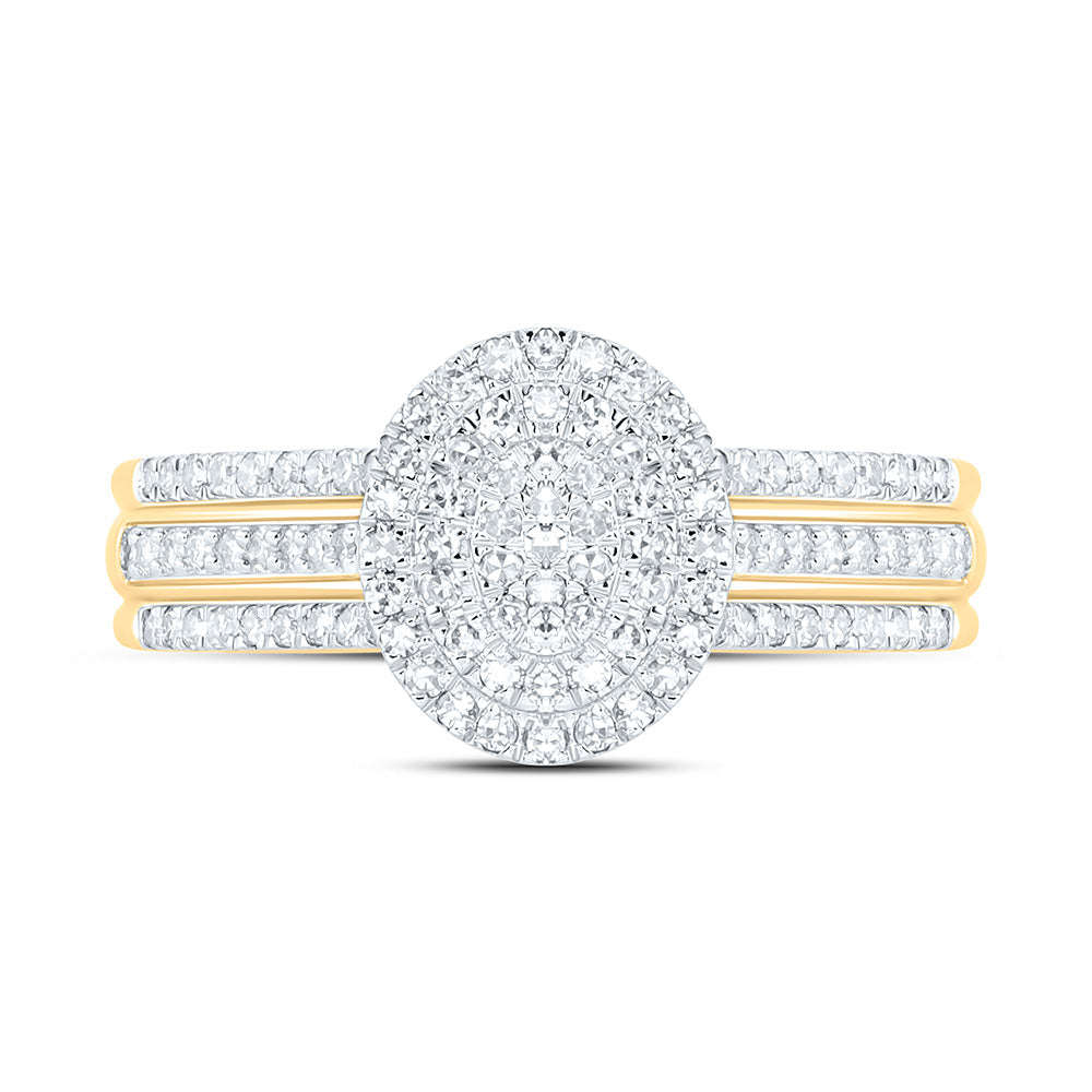 3/8CTW-NAT DIA NK FASHION OVAL RING Daisy Joyeria