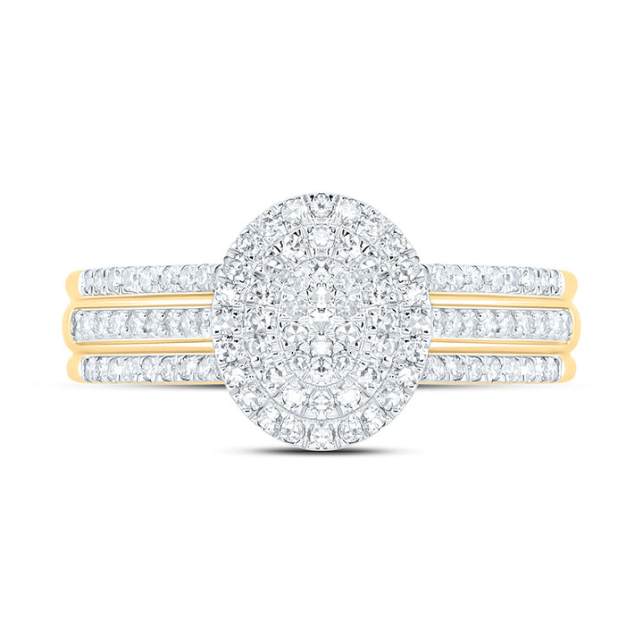 3/8CTW-NAT DIA NK FASHION OVAL RING Daisy Joyeria