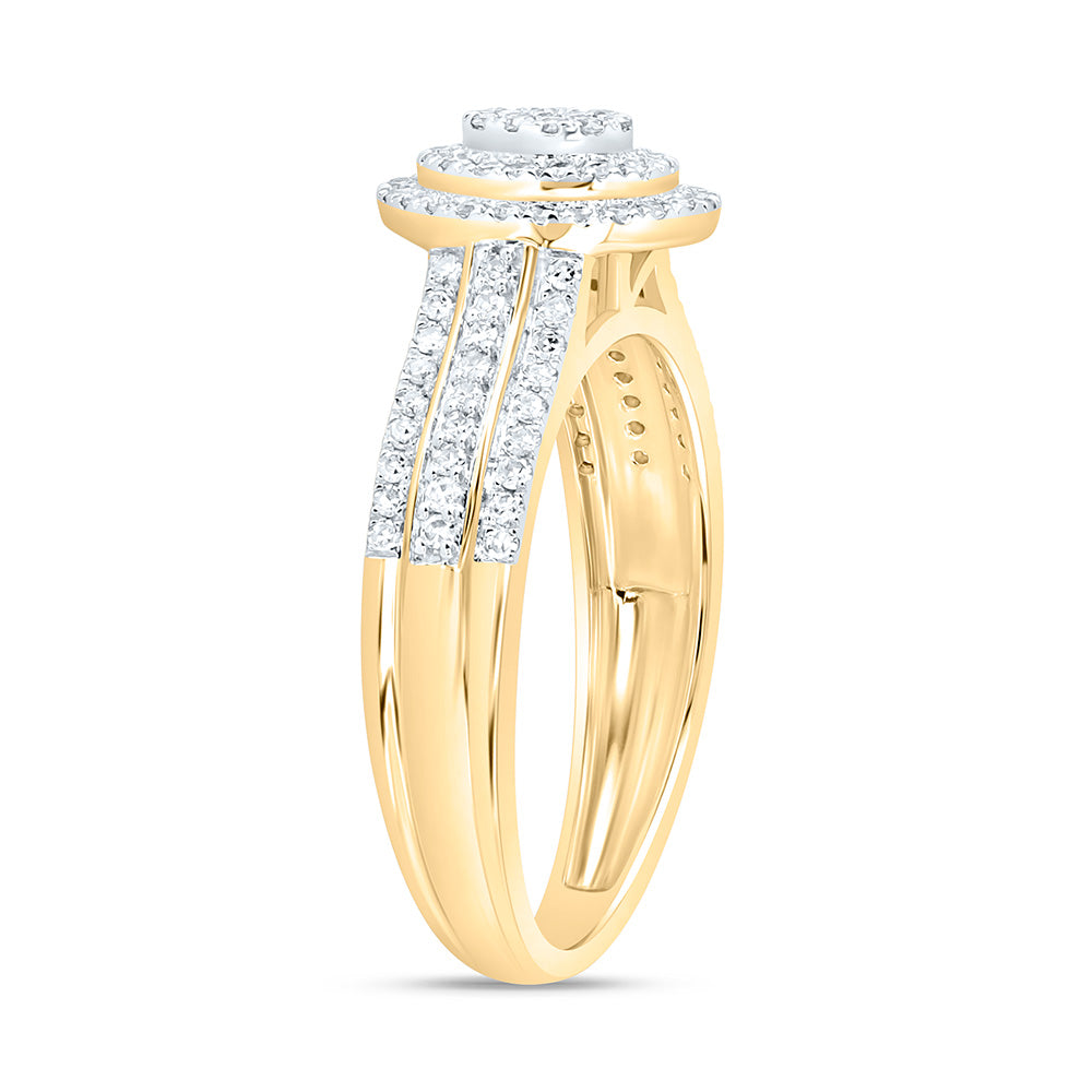 3/8CTW-NAT DIA NK FASHION OVAL RING Daisy Joyeria