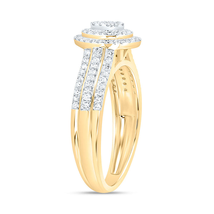 3/8CTW-NAT DIA NK FASHION OVAL RING Daisy Joyeria