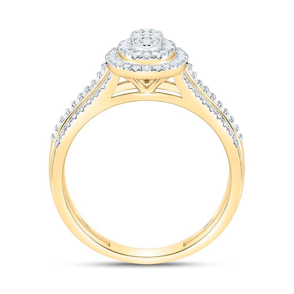 3/8CTW-NAT DIA NK FASHION OVAL RING Daisy Joyeria