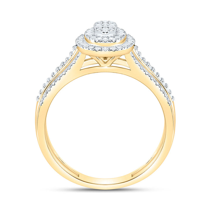 3/8CTW-NAT DIA NK FASHION OVAL RING Daisy Joyeria
