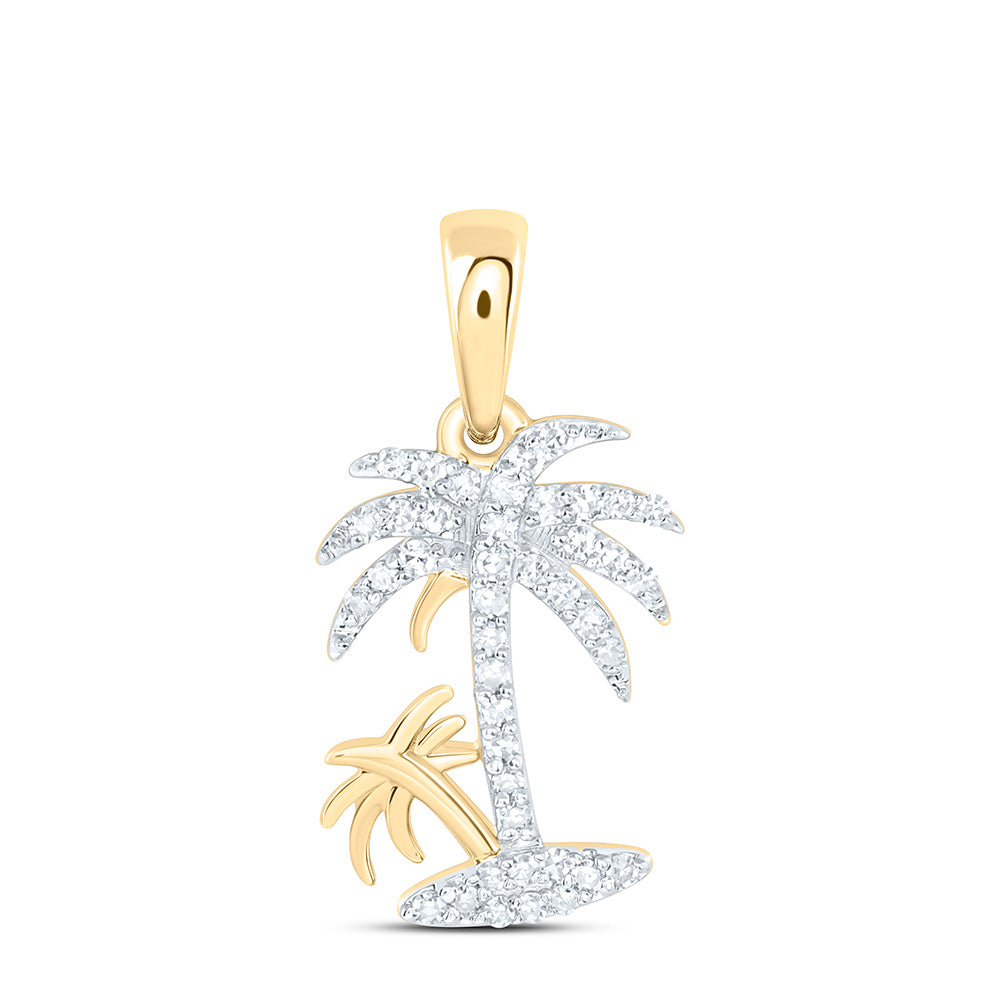 1/6CTW-NAT DIA NK FASHION TREE PENDANT Daisy Joyeria