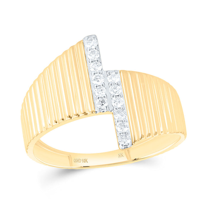 1/6CTW-NAT DIA NK FASHION RING Daisy Joyeria