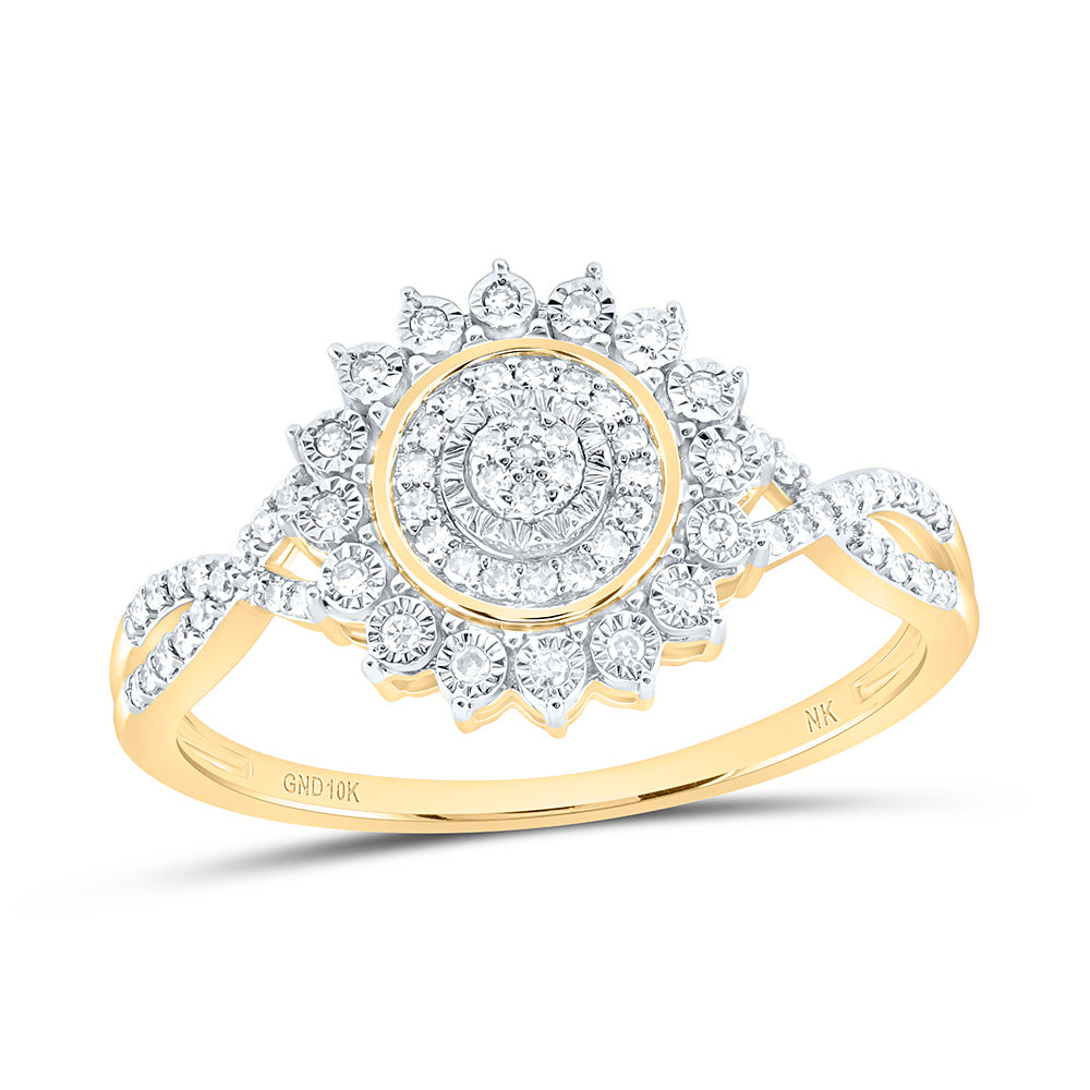 1/5CTW-NAT DIA NK FASHION RING Daisy Joyeria