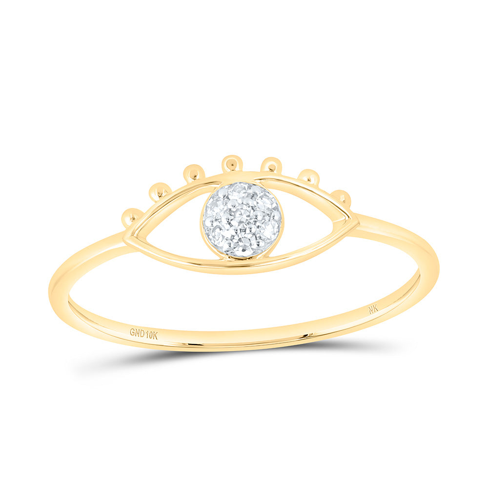 1/20CTW-NAT DIA NK GIFT EVIL EYE RING Daisy Joyeria