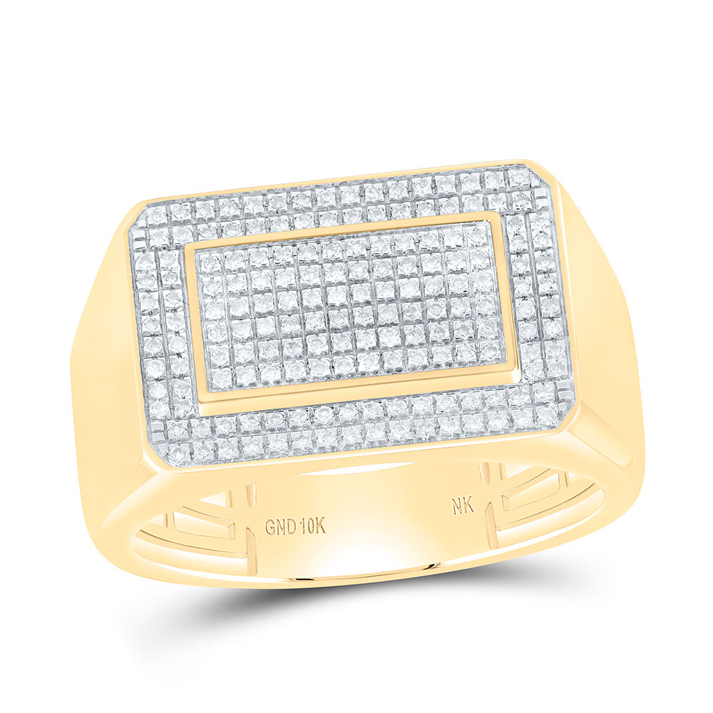 1/3CTW-NAT DIA NK MENS RING Daisy Joyeria