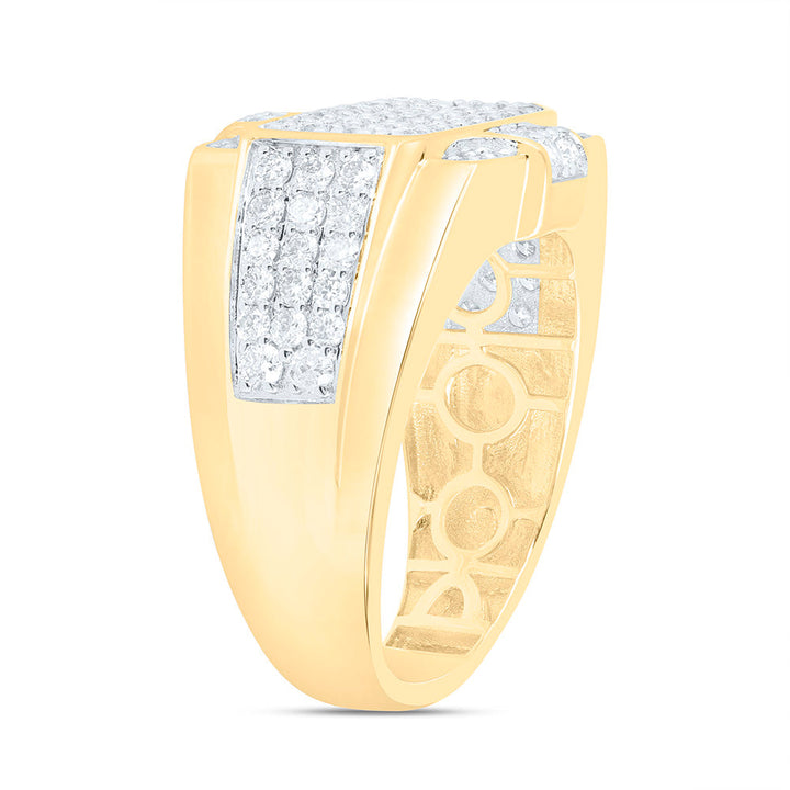 2 CTW-NAT DIA NK MENS RING Daisy Joyeria