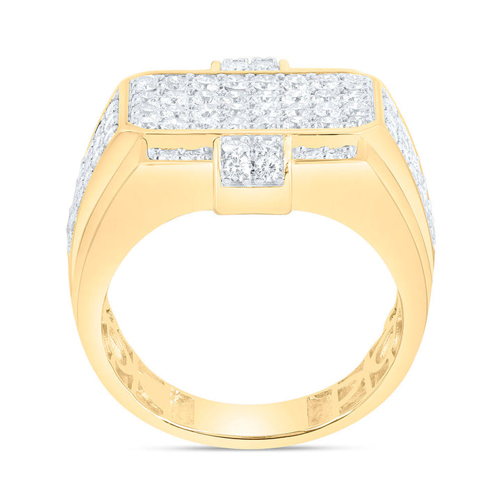 2 CTW-NAT DIA NK MENS RING Daisy Joyeria