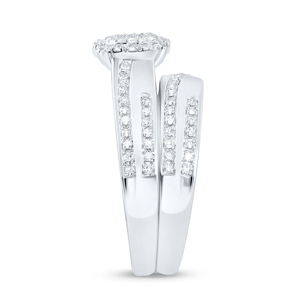 1/2CTW-NAT DIA NK FASHION ROUND TRIO SET Daisy Joyeria
