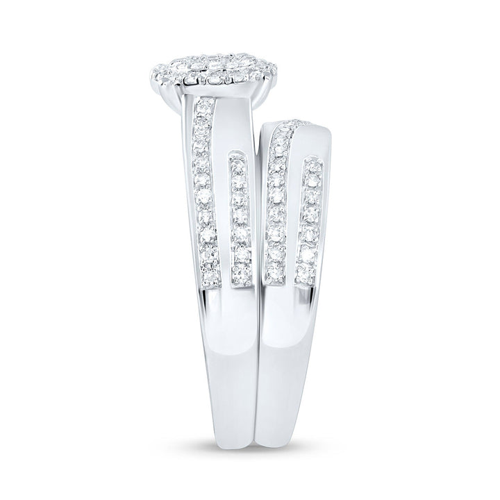 1/2CTW-NAT DIA NK FASHION ROUND TRIO SET Daisy Joyeria