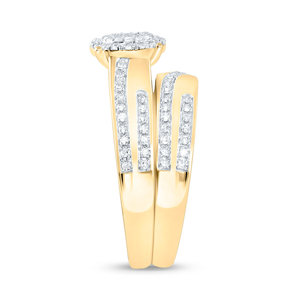 1/2CTW-NAT DIA NK FASHION ROUND TRIO SET Daisy Joyeria