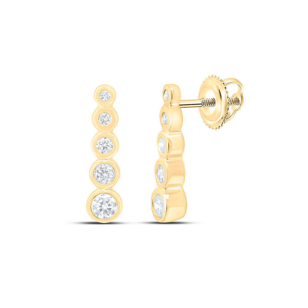 1/5CTW-NAT DIA CN FASHION EARRING Daisy Joyeria