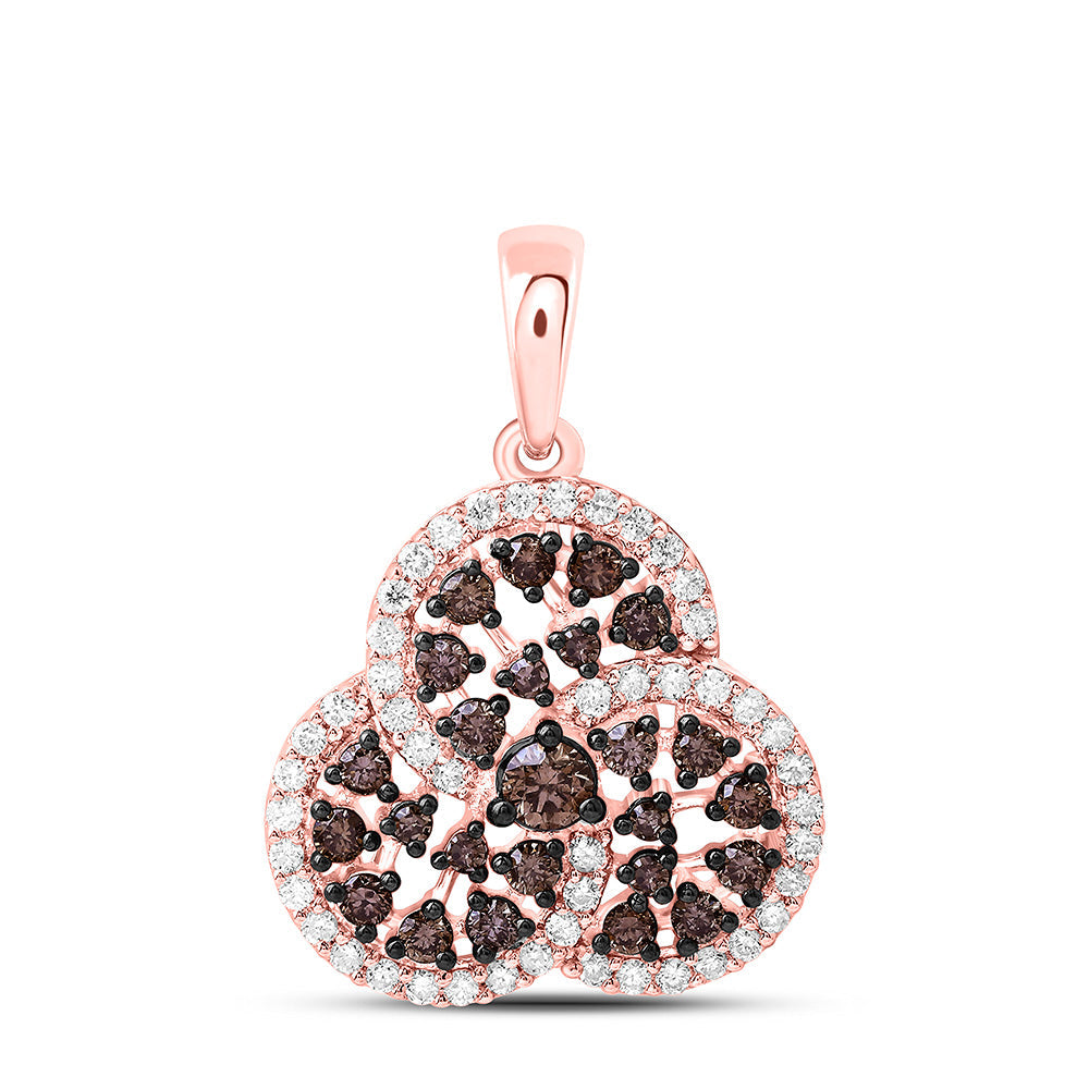 5/8CTW-NAT DIA CN COGNAC NATURAL TRINITY PENDANT Daisy Joyeria